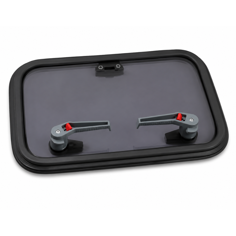 Lewmar Low Profile Hatch Size 30, Acrylic & Seal (MKII) for hatch with Friction Lever - Grey