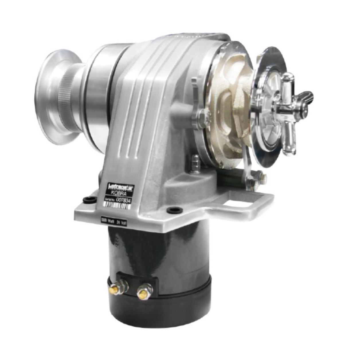 Lofrans Windlass - Kobra 1000W Horizontal Electric 12V Gypsy + Drum 3/8" - G4