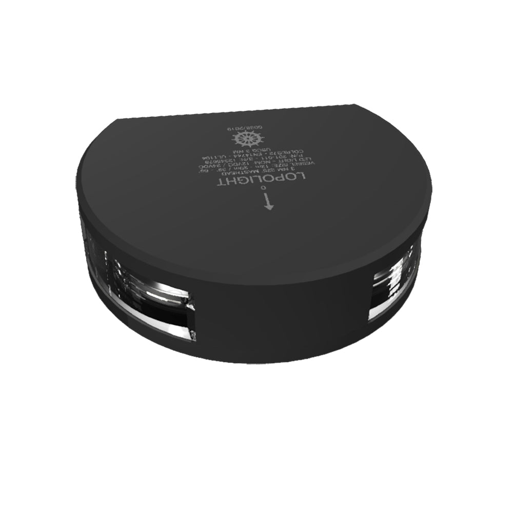 Lopolight Masthead & Anchor Lights - Vertical Mount 225° 3nm (Black Housing)