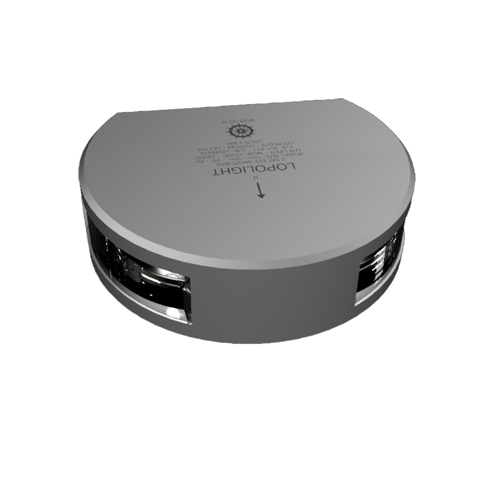 Lopolight Masthead & Anchor Lights - Vertical Mount 225° 3nm (Silver Housing)