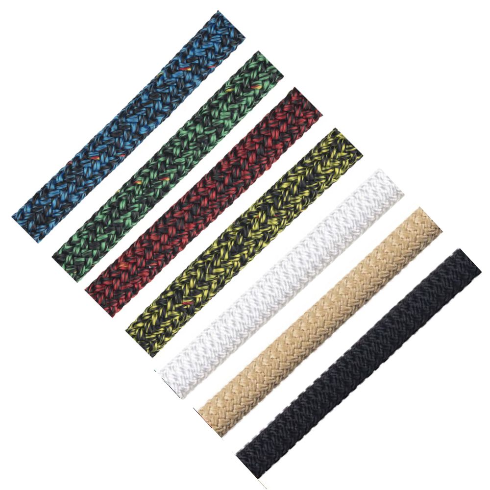 MAURIPRO - Spinnaker Sheet (Club Racing) - 6 mm (1/4), 39 ft (11.9 m) w/shackle. (SS-CL-6-39)