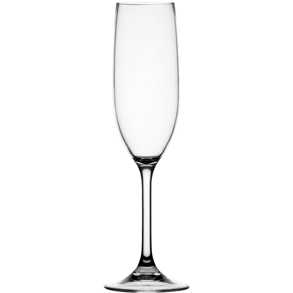 Marine Business Non-Slip Flute Glass Party - CLEAR TRITAN™ - Set of 6