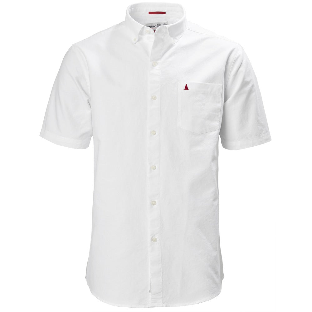 Musto Aiden Short Sleeve Oxford Shirt - White