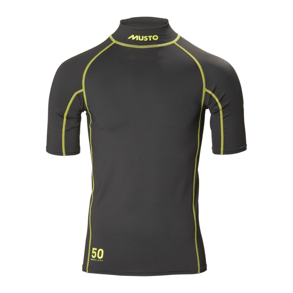 Musto Sunblock Short Sleeve Rash Gd - Black
