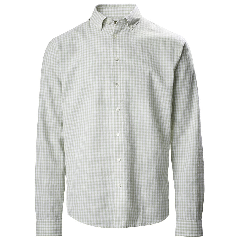 Musto Lightweight Long Sleeve Gingham Shirt - Reed Grey Gingham