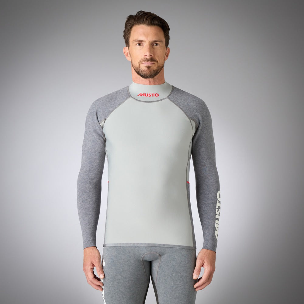 Musto Flexlite Vapour 1.0 Long Sleeve Top - Grey Marl