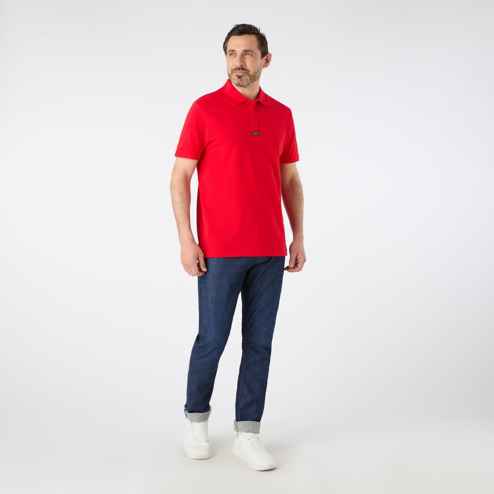 Musto Men's Essential Pique Polo - True Red