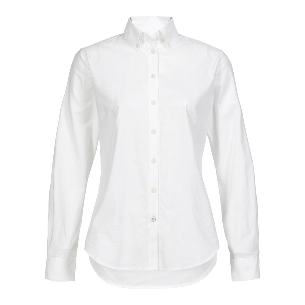 Musto Women's Essential Long Sleeve Oxford Shirt - White