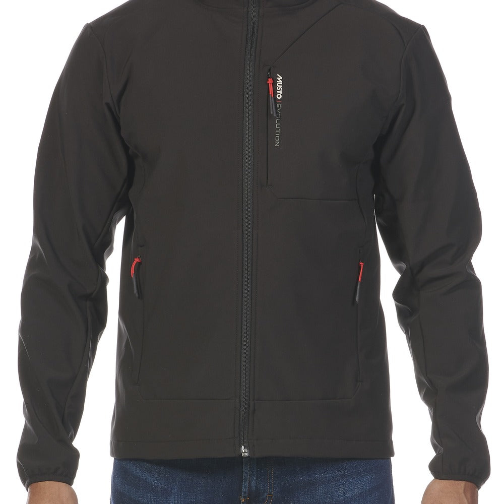 Musto Men's Evolution Softshell Full Zip - Black