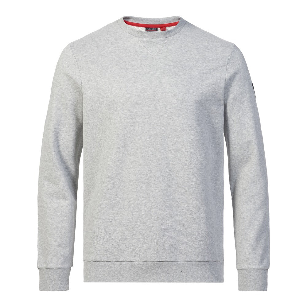 Musto Men's Marina Logo Sweat - Grey Melange