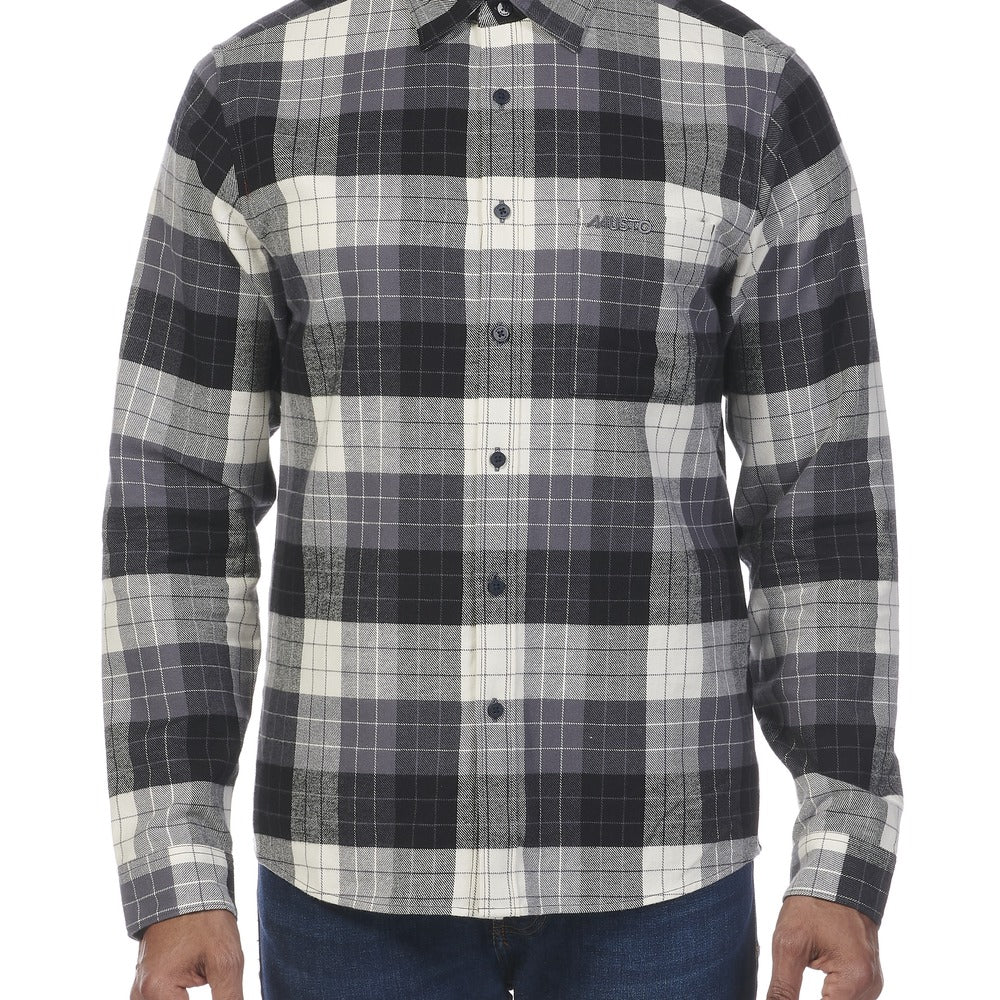 Musto Men's Marina Plaid Long Sleeve Shirt - Turbulence