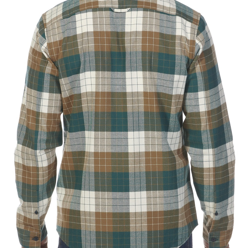 Musto Men's Marina Plaid Long Sleeve Shirt - Dark Caramel