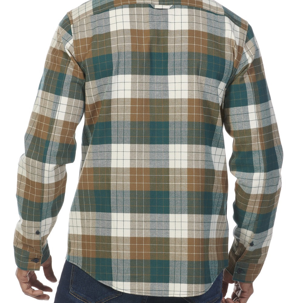 Musto Men's Marina Plaid Long Sleeve Shirt - Dark Caramel