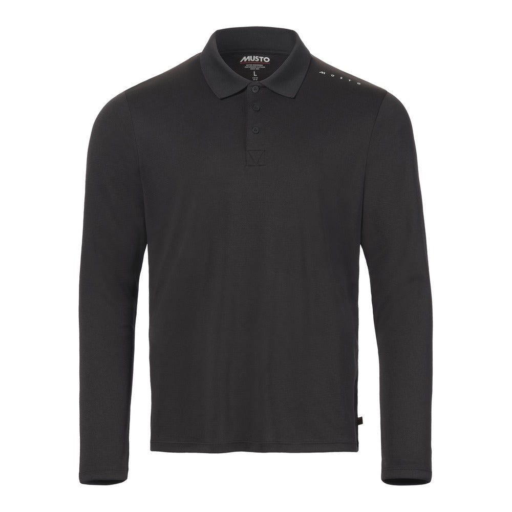 Musto Men's Evolution Crew Sunblock Long Sleeve Polo - Black