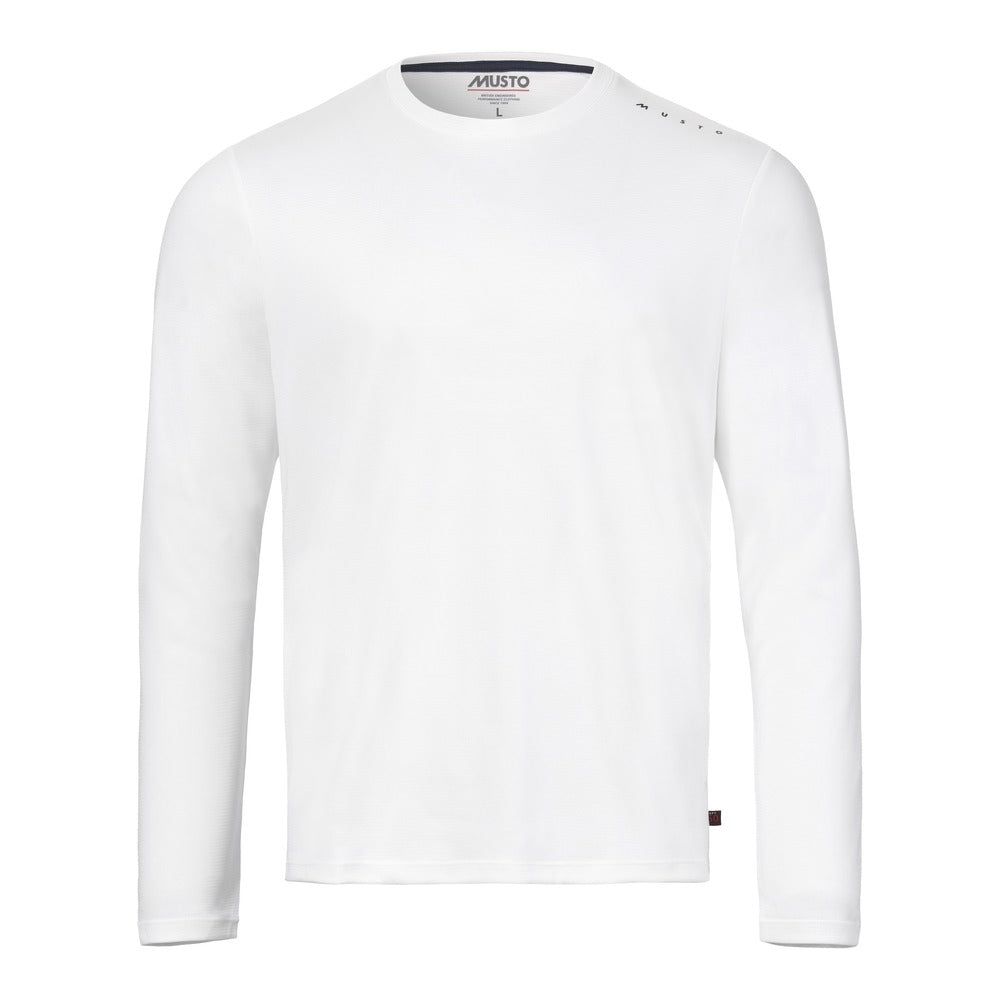Musto Men's Evolution Crew Sunblock Long Sleeve Tee - White