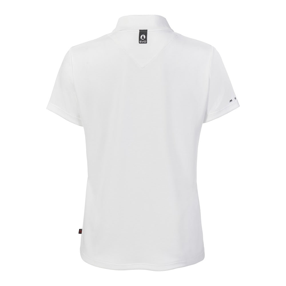 Musto Women's Evolution Crew Sunblock Short Sleeve Polo - White