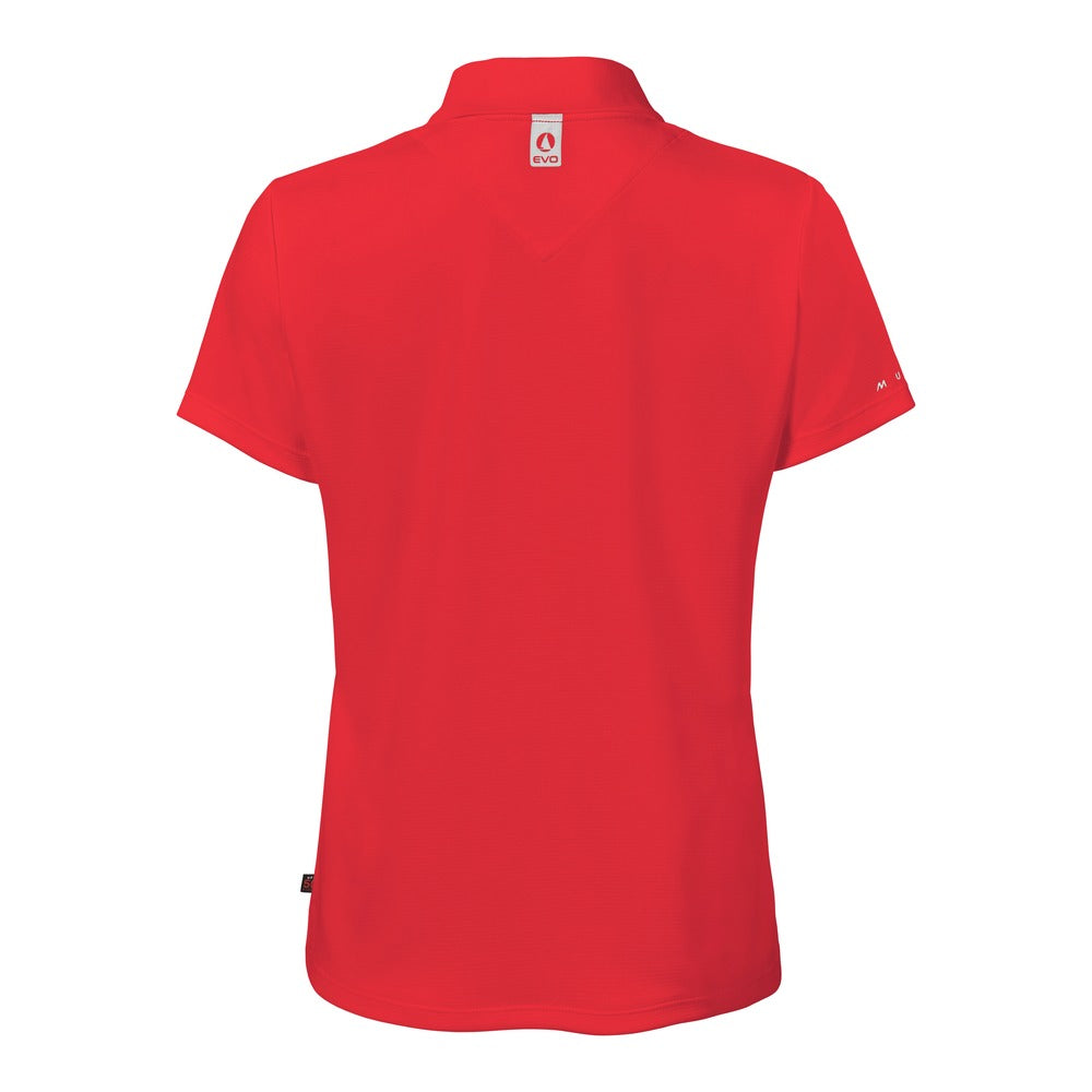 Musto Women's Evolution Crew Sunblock Short Sleeve Polo - True Red