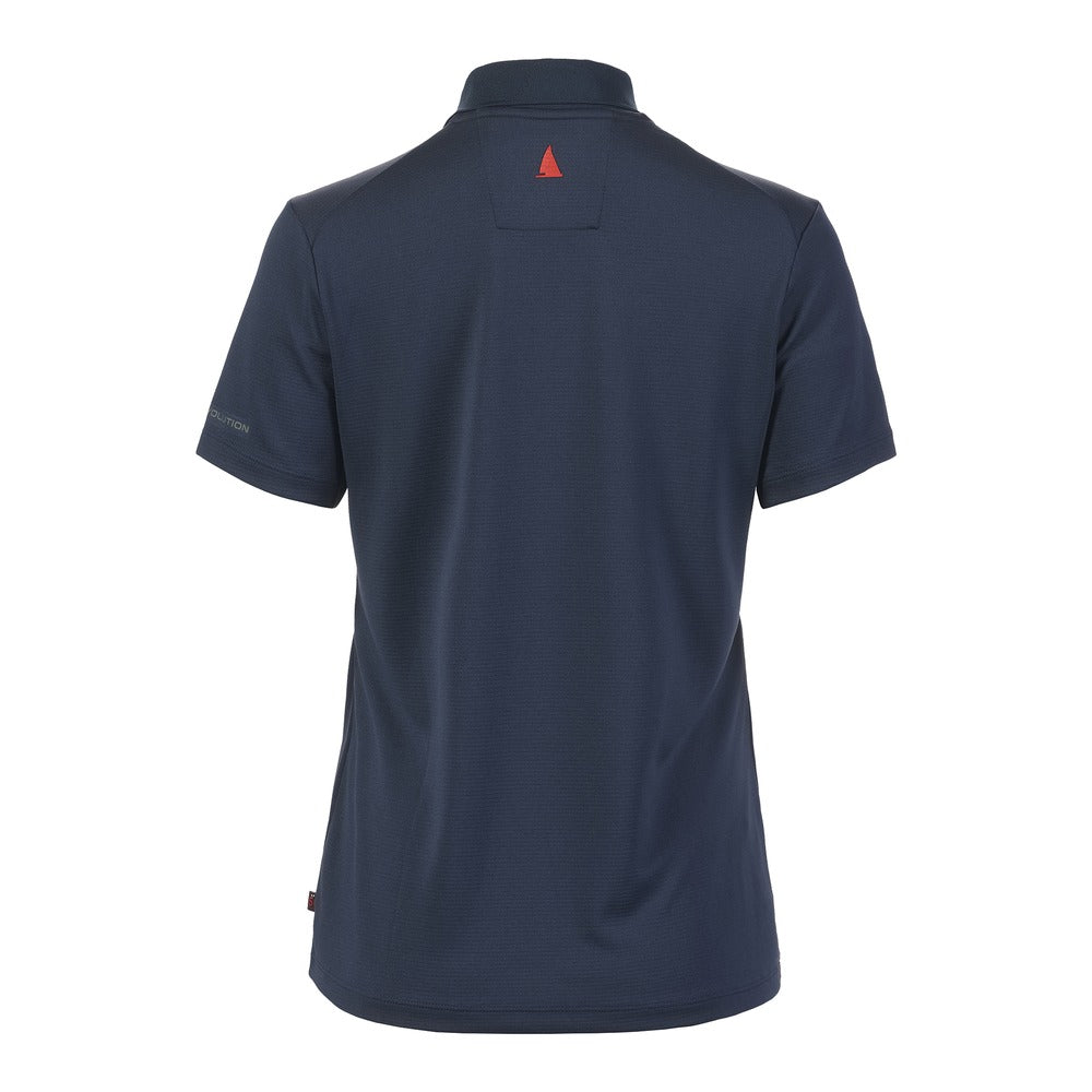 Musto Women's Evolution Crew Sunblock Short Sleeve Polo - Navy