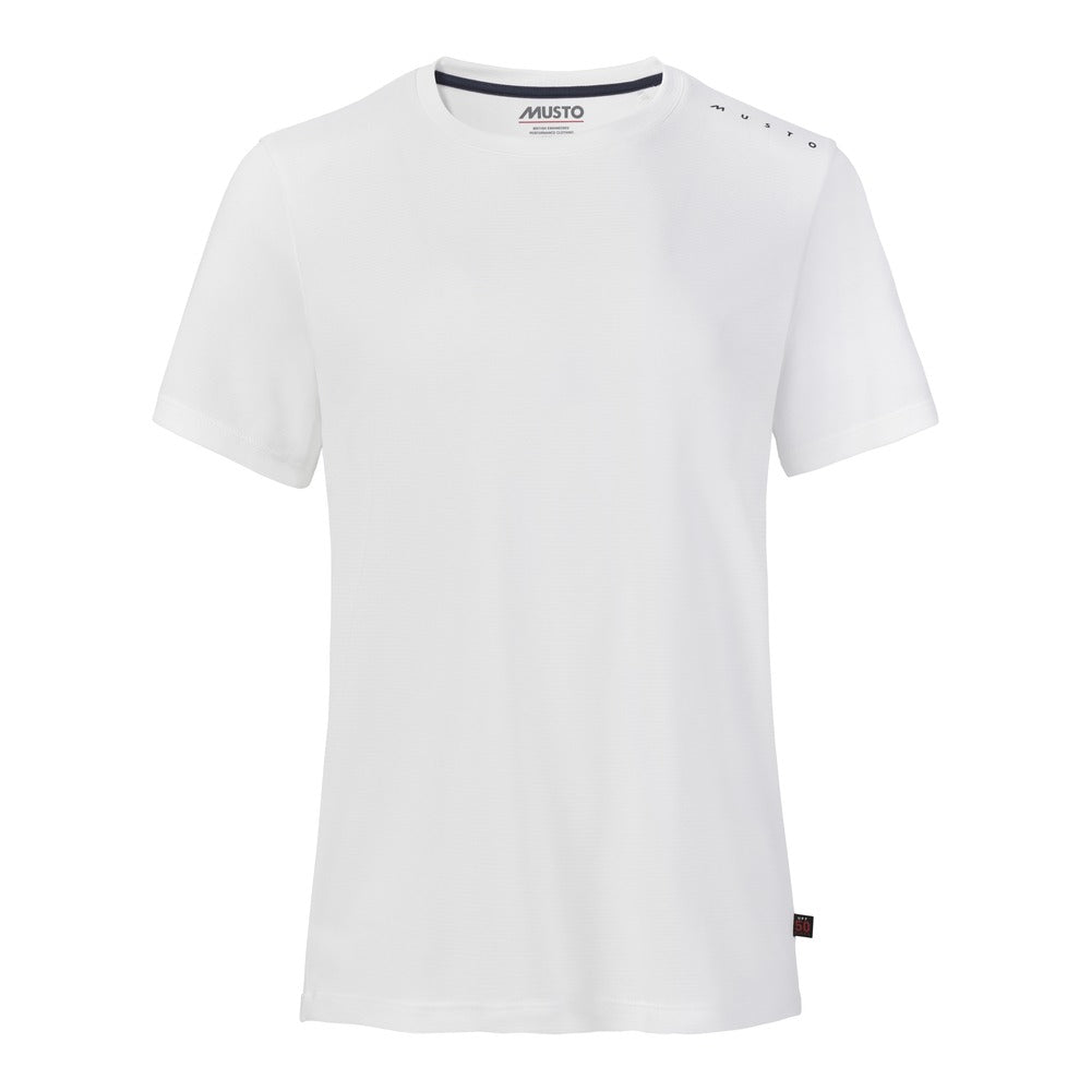 Musto Women's Evolution Crew Sunblock Short Sleeve Tee - White