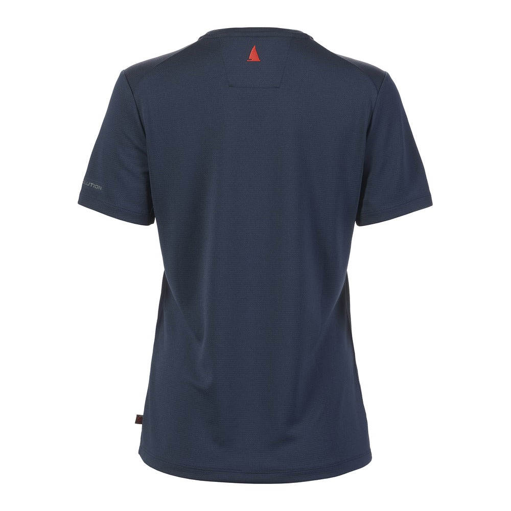 Musto Women's Evolution Crew Sunblock Short Sleeve Tee - Navy