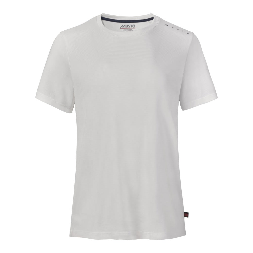 Musto Women's Evolution Crew Sunblock Short Sleeve Tee - Platinum