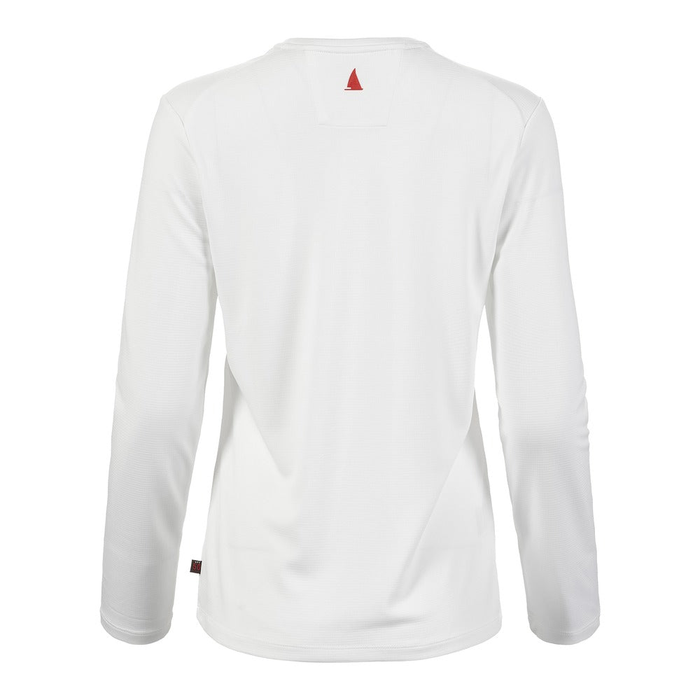 Musto Women's Evolution Crew Sunblock Long Sleeve Tee - White