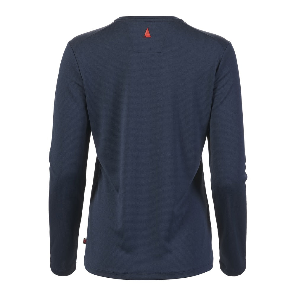 Musto Women's Evolution Crew Sunblock Long Sleeve Tee - Navy