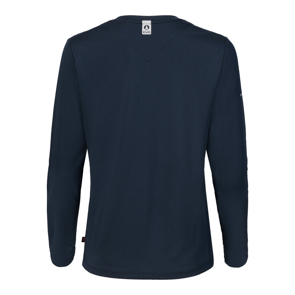 Musto Women's Evolution Crew Sunblock Long Sleeve Tee - Navy