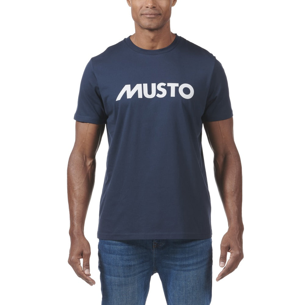 Musto Men's Musto Logo Short Sleeve Tee - Navy