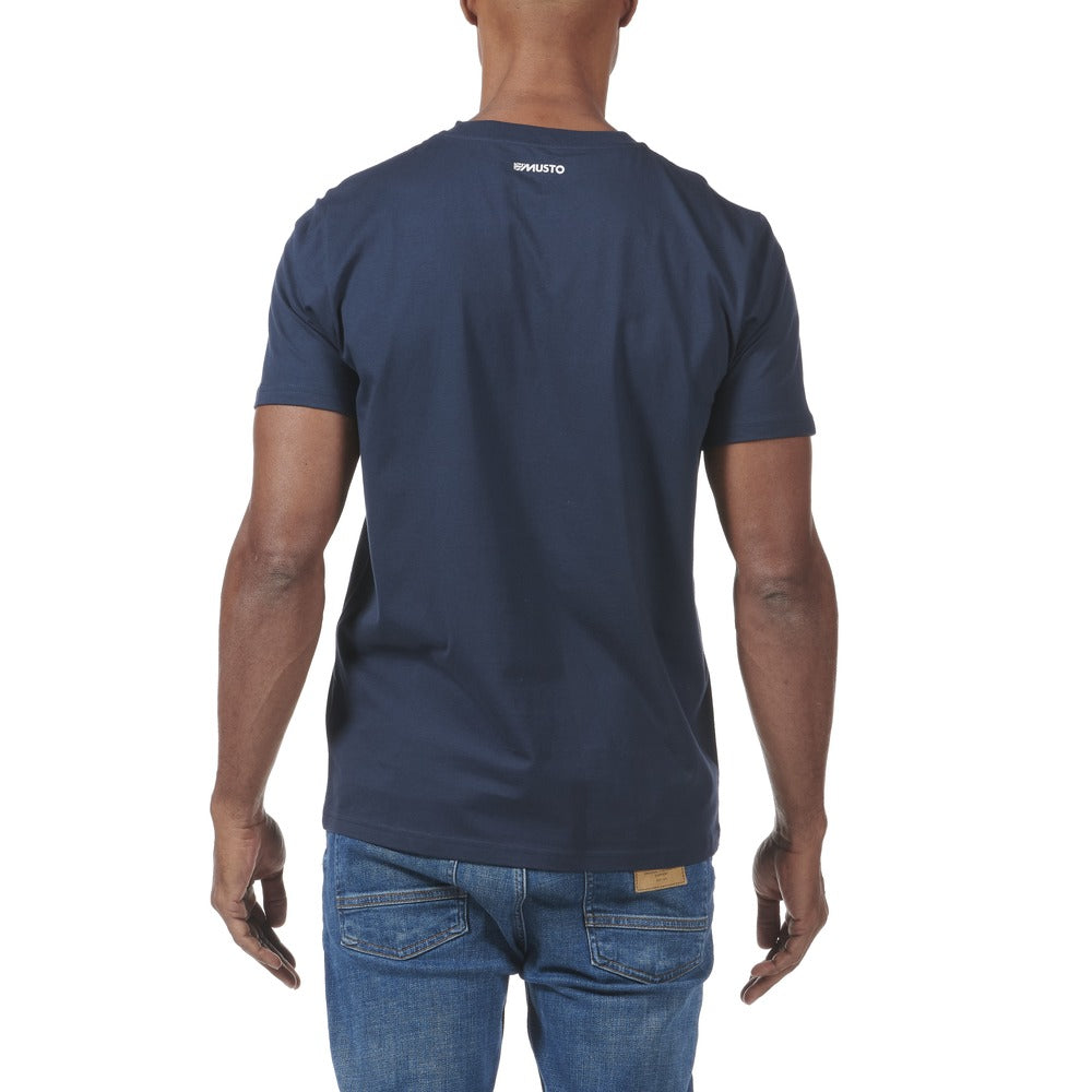 Musto Men's Musto Logo Short Sleeve Tee - Navy