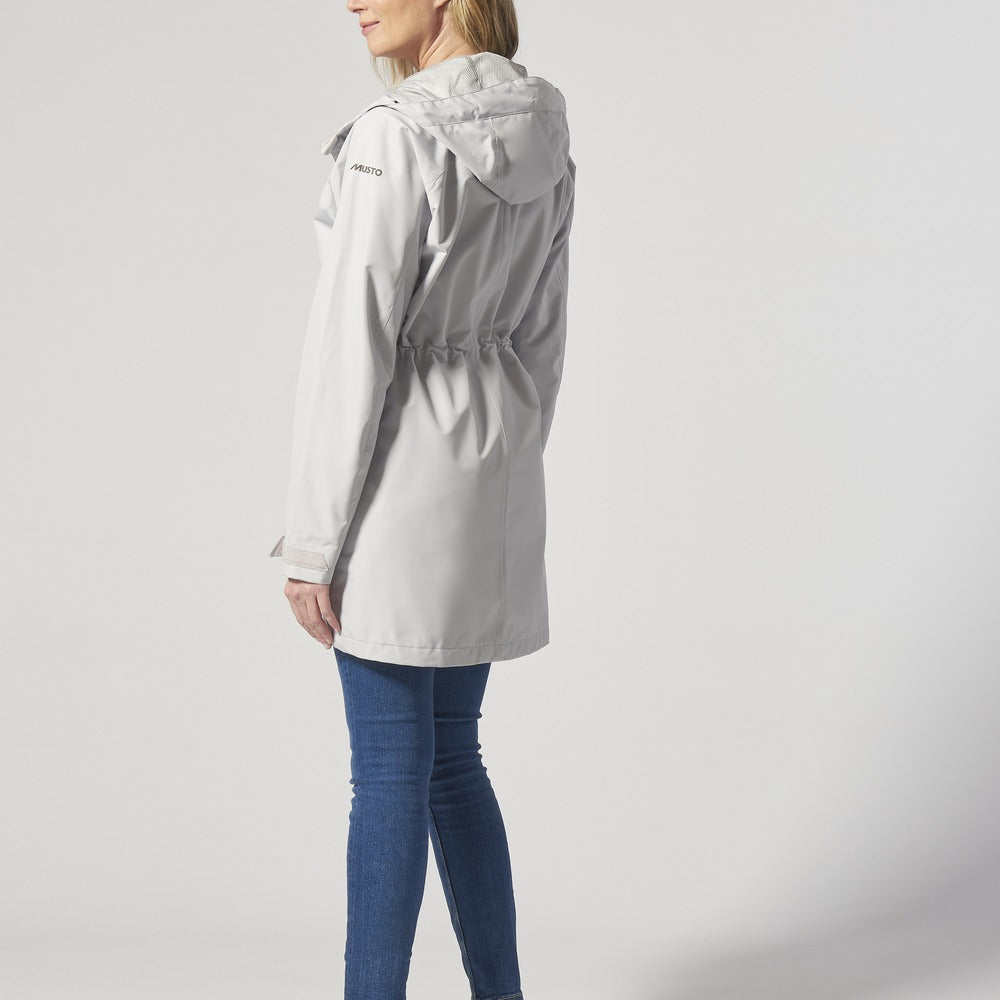 Musto Women's Sardinia Long Rain Jacket - Grey Fog