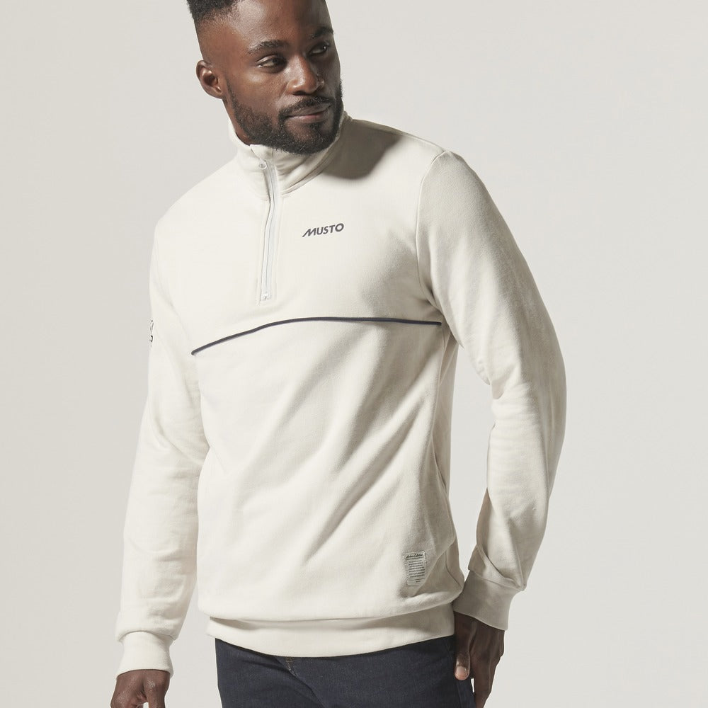 Musto Men's Musto 64 1/2 Zip Sweat - Platinum
