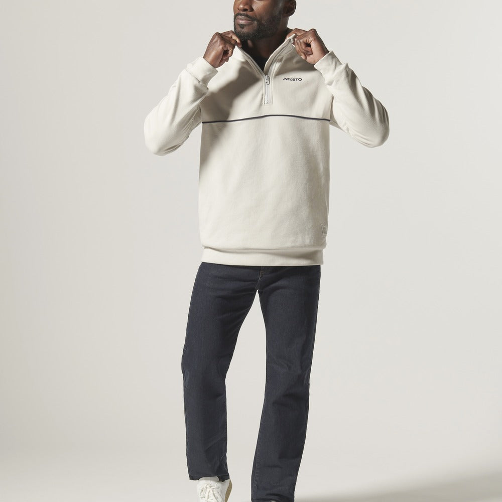 Musto Men's Musto 64 1/2 Zip Sweat - Platinum