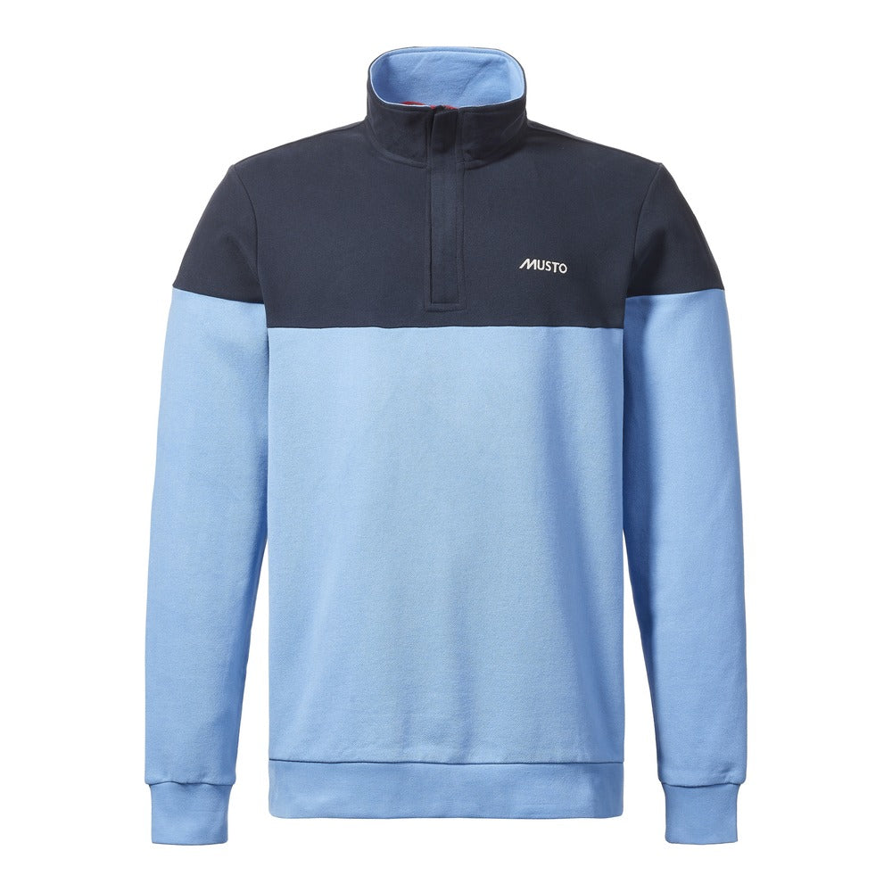 Musto Men's Marina Zip Nk Sweat - Silver Lake Blue / Navy