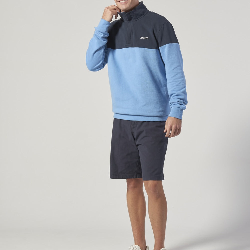 Musto Men's Marina Zip Nk Sweat - Silver Lake Blue / Navy