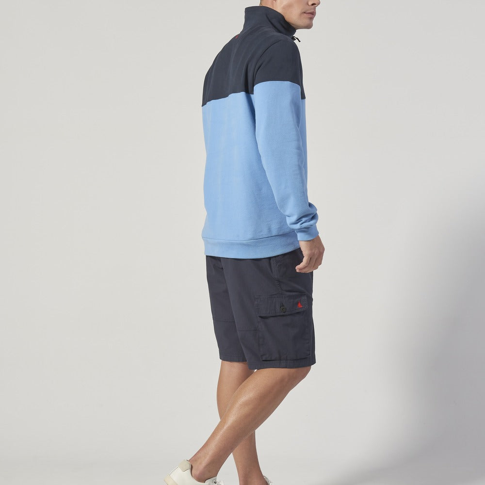 Musto Men's Marina Zip Nk Sweat - Silver Lake Blue / Navy