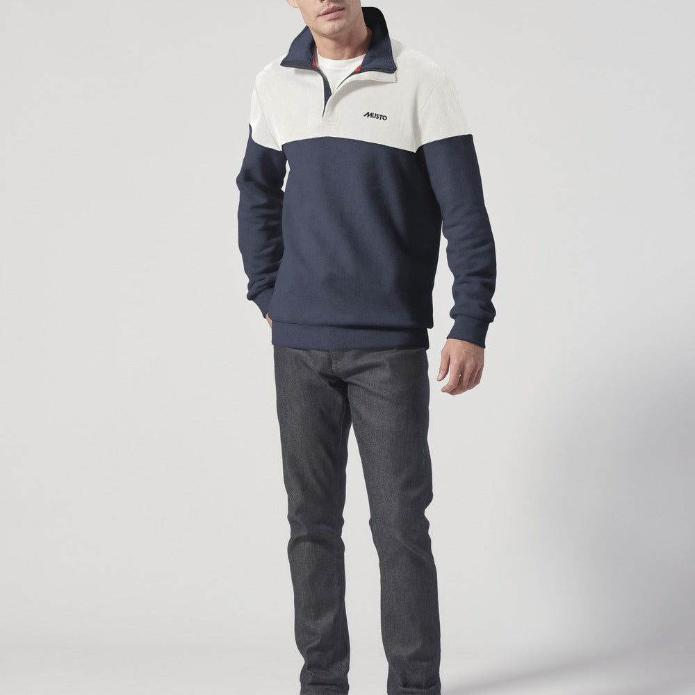 Musto Men's Marina Zip Nk Sweat - Navy / White