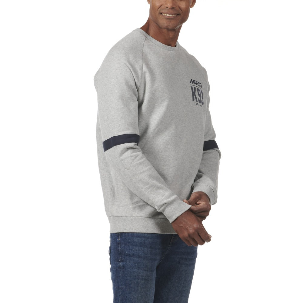 Musto Men's Marina Crew Sweat - Grey Melange