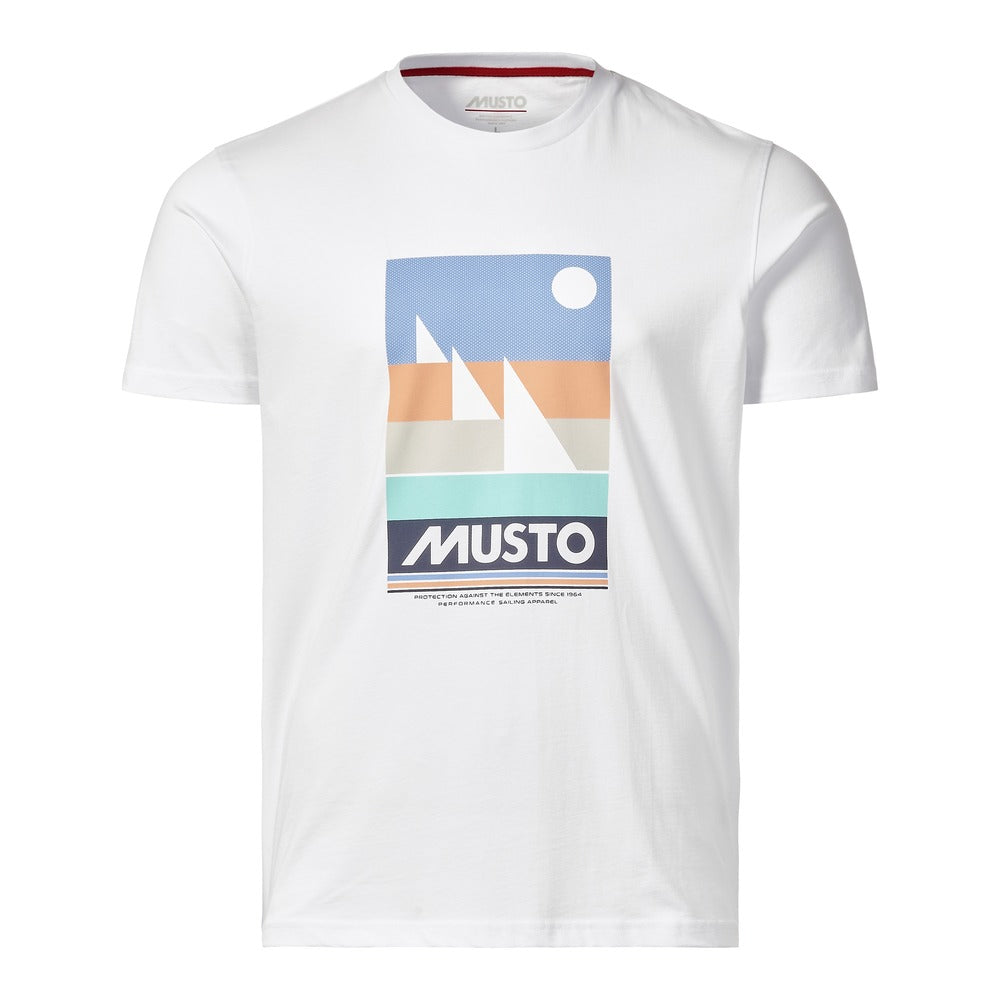 Musto Men's Marina Graphic Short Sleeve Tee - White
