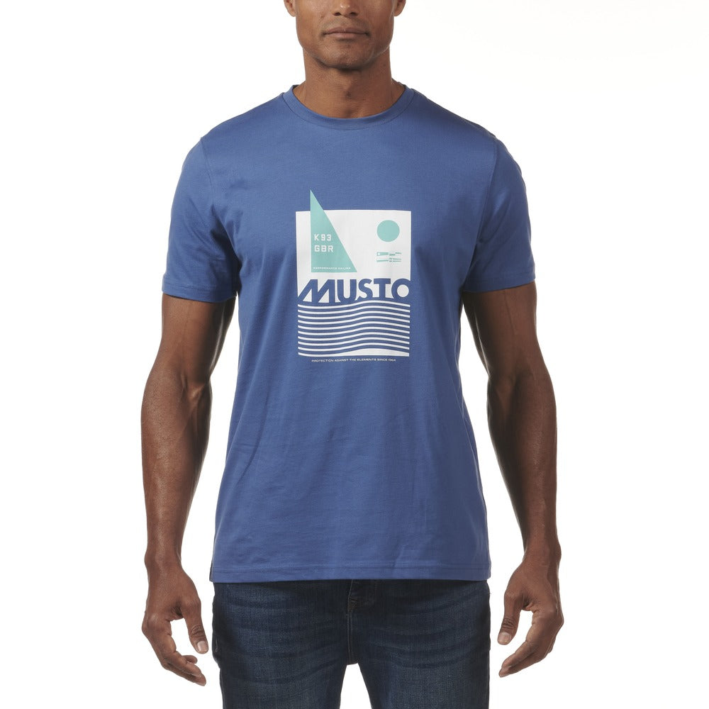 Musto Men's Marina Graphic Short Sleeve Tee - Marine Blue