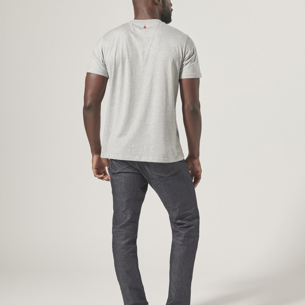 Musto Men's Marina Graphic Short Sleeve Tee - Grey Melange