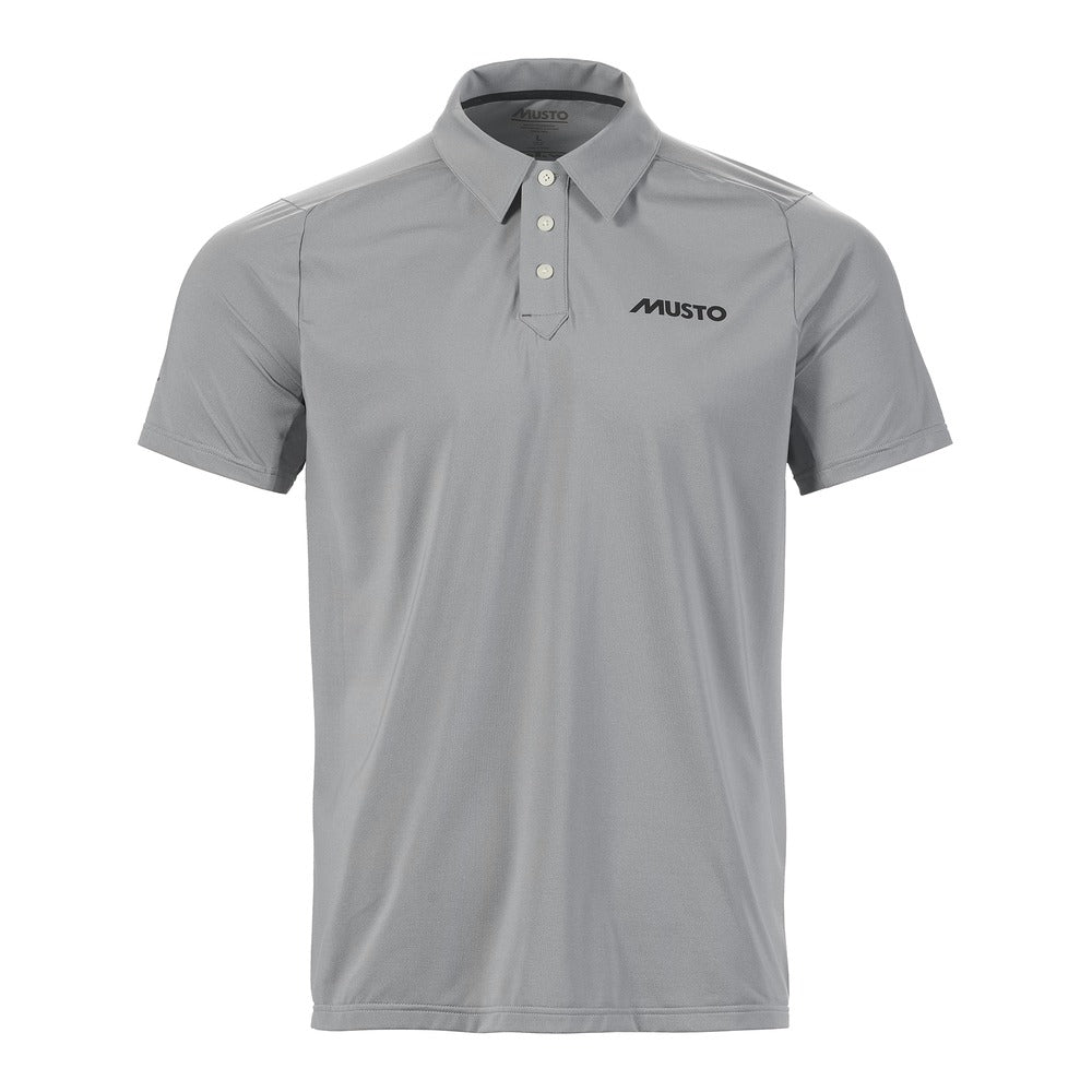 Musto Men's LPX Cooling UV Short Sleeve Polo - Grey Melange