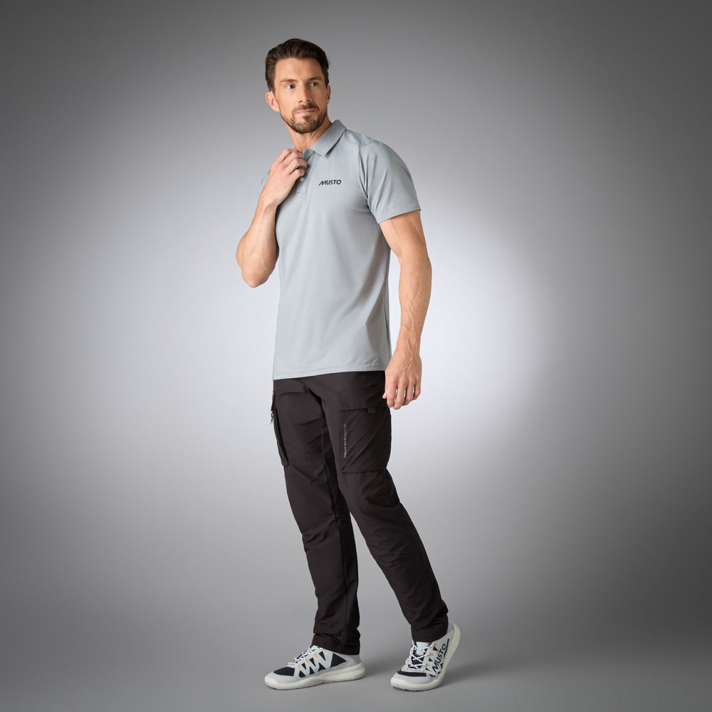 Musto Men's LPX Cooling UV Short Sleeve Polo - Grey Melange