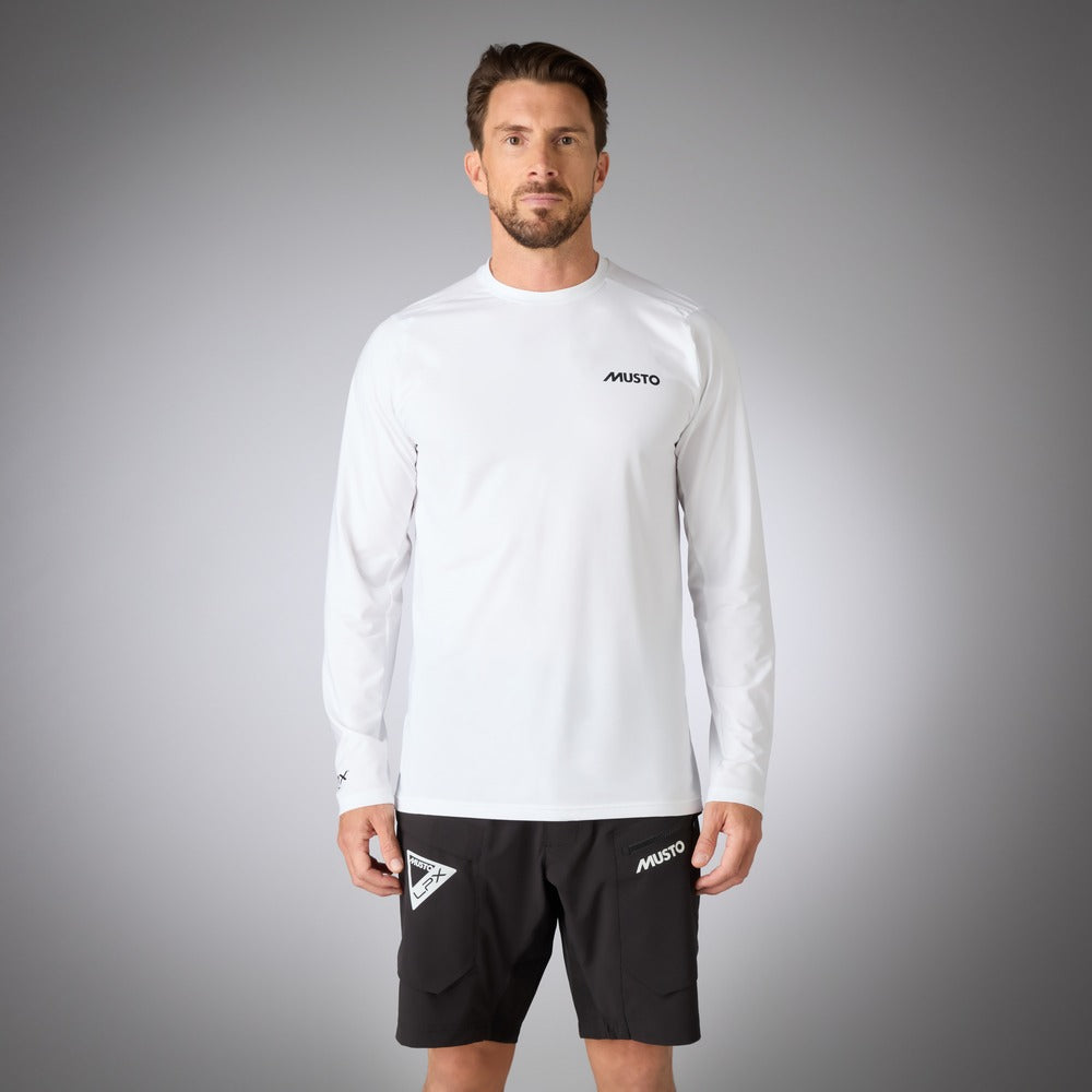 Musto Men's LPX Cooling UV Long Sleeve Tee - White
