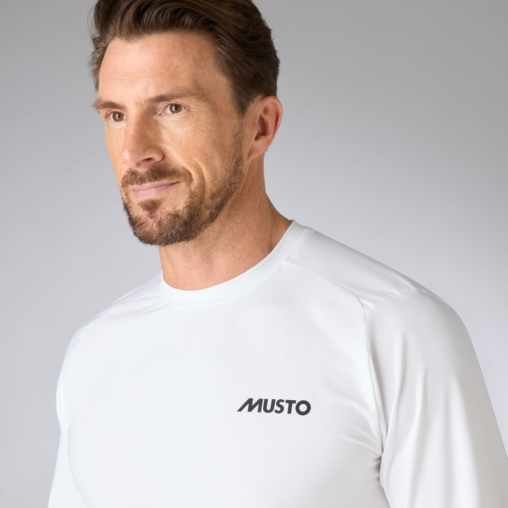 Musto Men's LPX Cooling UV Long Sleeve Tee - White