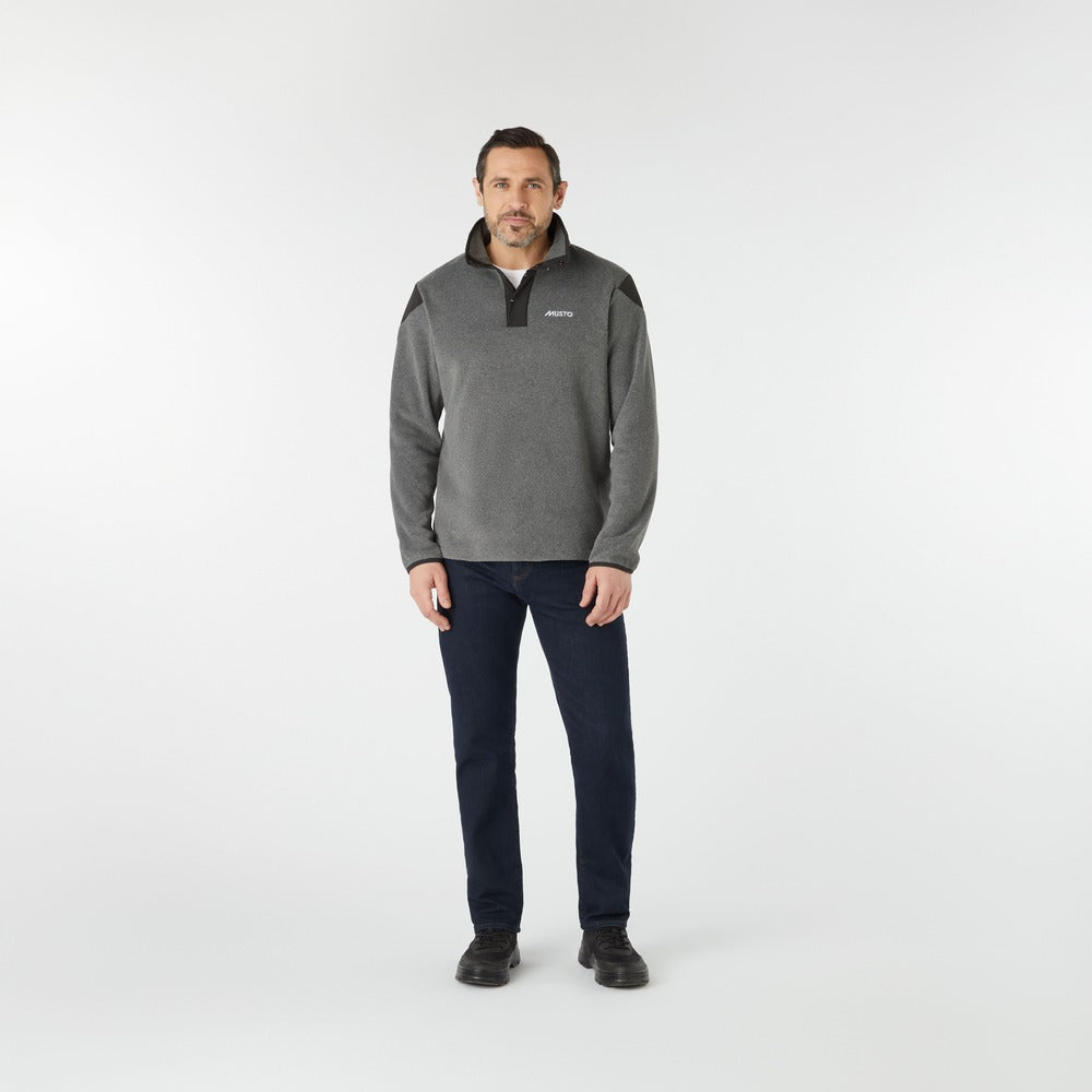 Musto Men's Evolution PT 200 Pullover Fleece - Dark Grey Marl