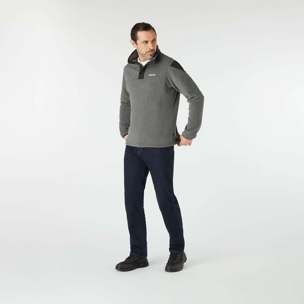 Musto Men's Evolution PT 200 Pullover Fleece - Dark Grey Marl