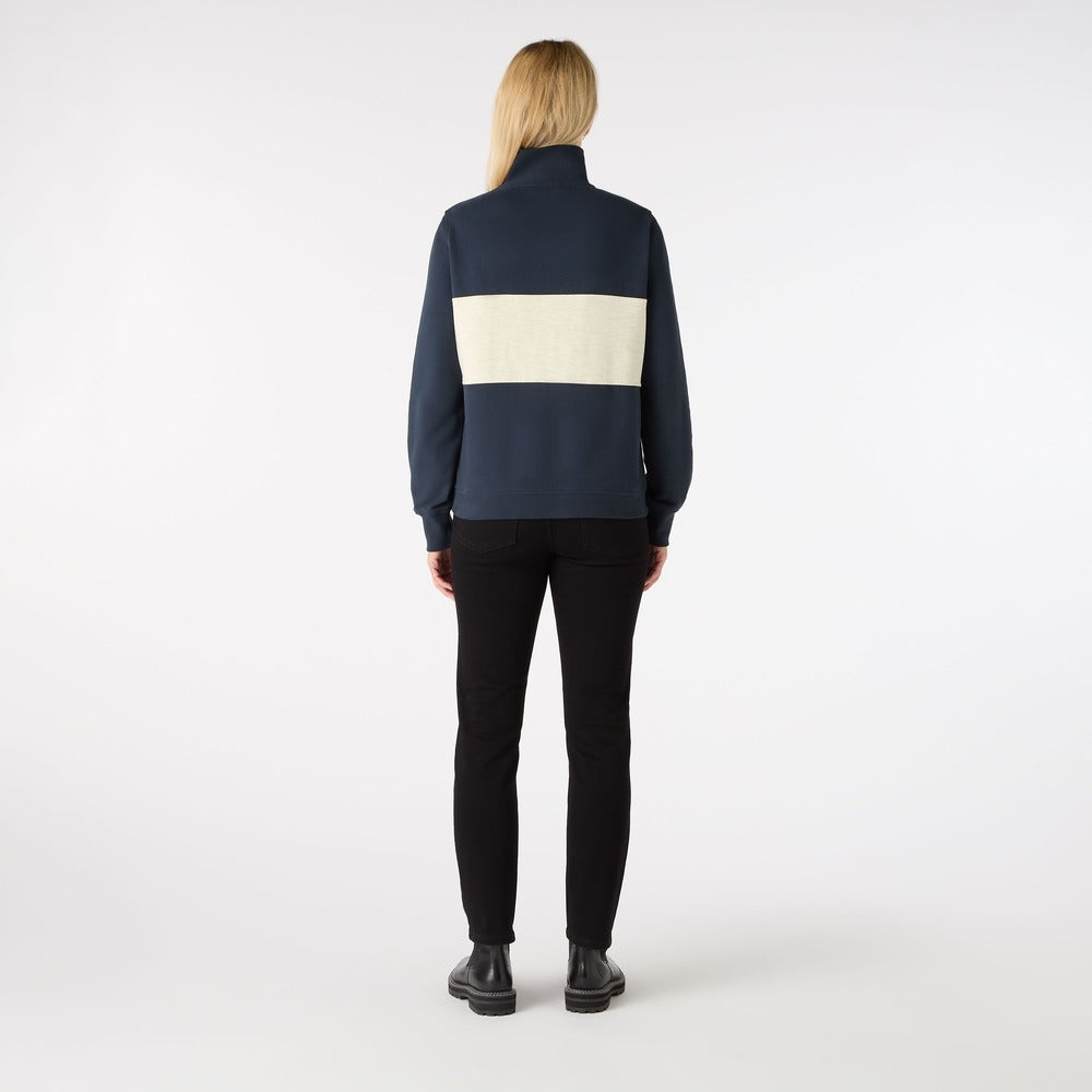 Musto Women's Classic Musto 1/2 Zip Sweat - Navy / Oat