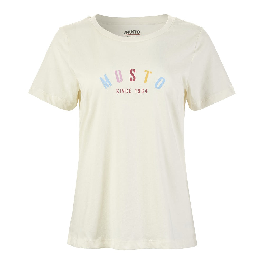 Musto Women's Classic Musto Short Sleeve Tee - Antique Sail White