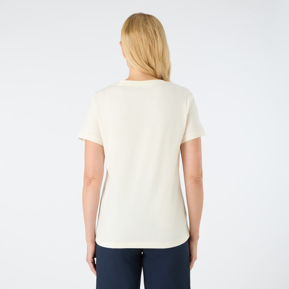 Musto Women's Classic Musto Short Sleeve Tee - Antique Sail White